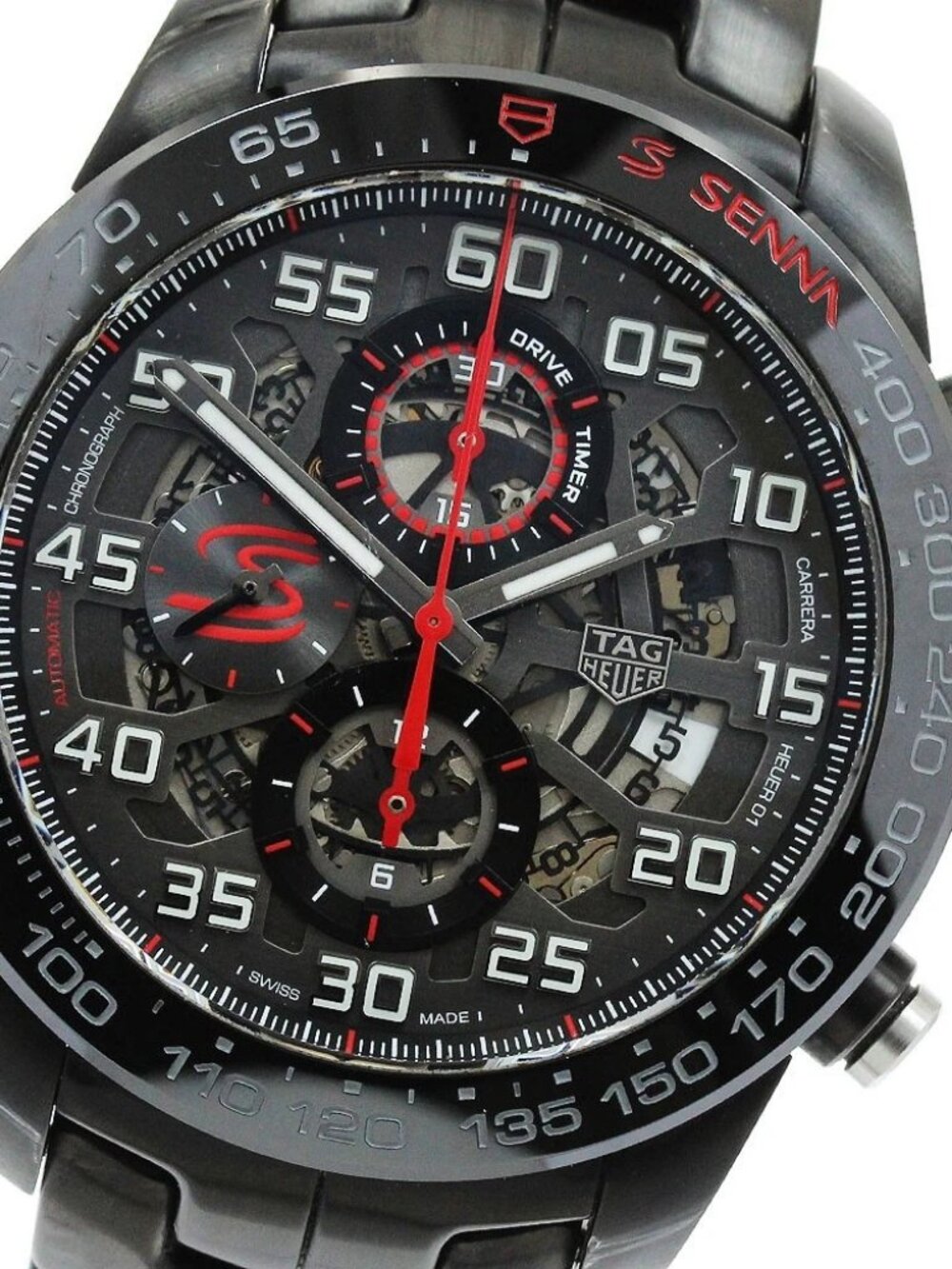 TAG HEUER Carrera Caliber Heuer 01 Ayrton Senna CAR2A1L Automatic Men's